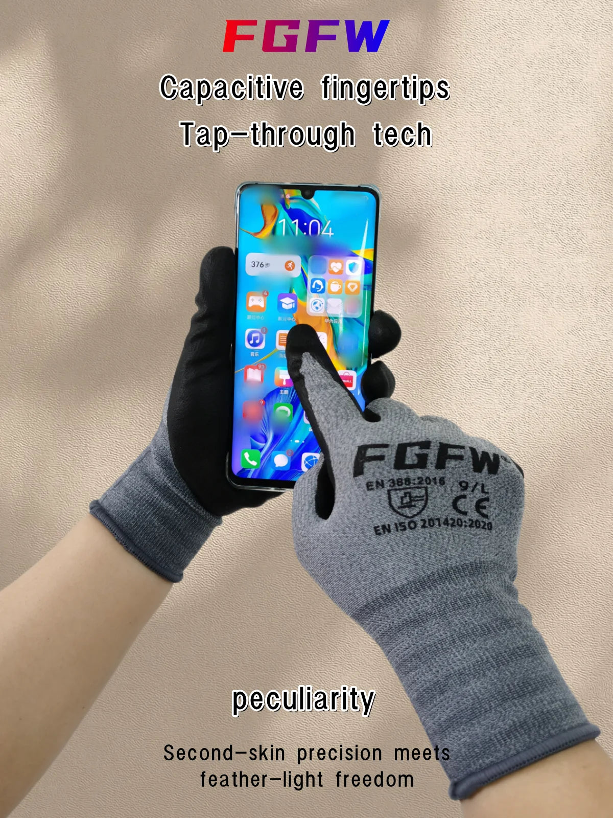 Nitrile Coated Work Gloves