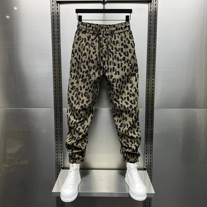 Trendy Leopard Print Casual Pants