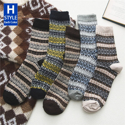 5 Pairs Deluxe Winter Men's Socks