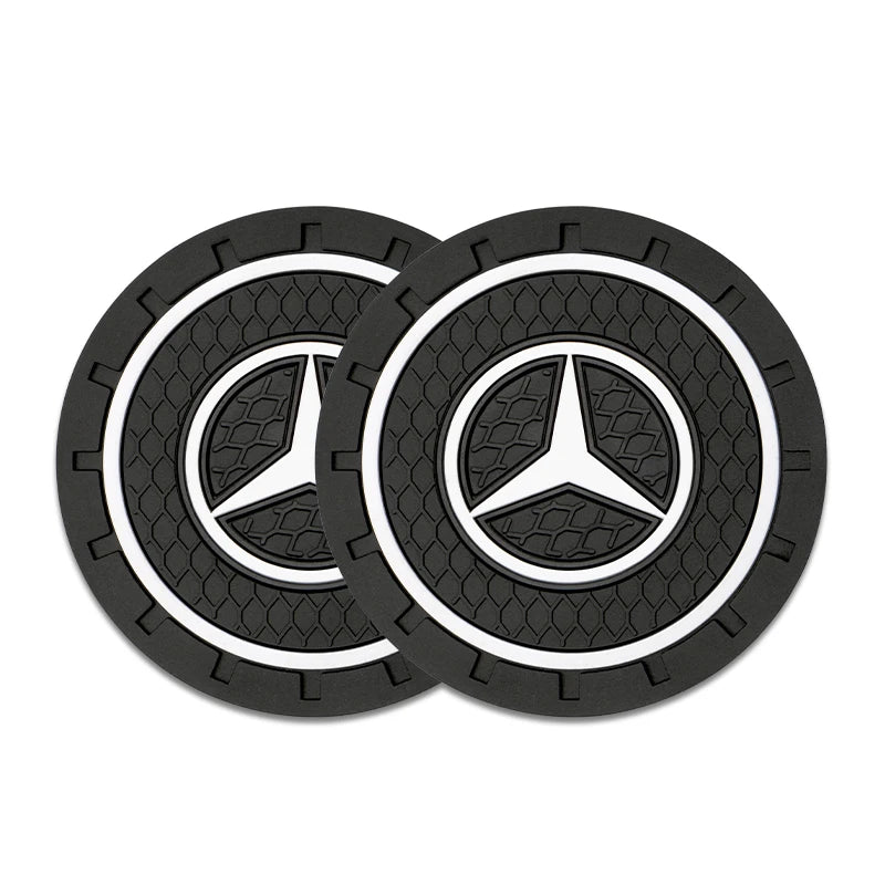 2pcs Silicone Car Branded Coaster