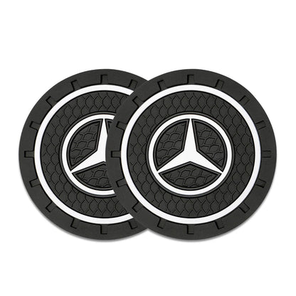 2pcs Silicone Car Branded Coaster