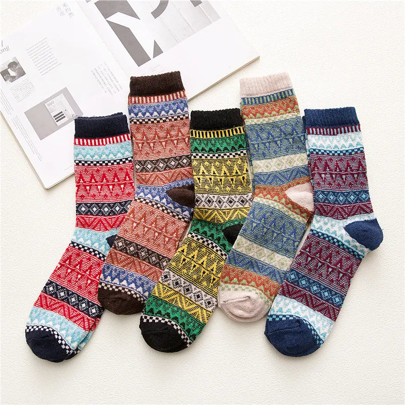 5 Pairs Deluxe Winter Men's Socks