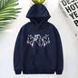 Three Horse Head Pattern Printed Hoodies