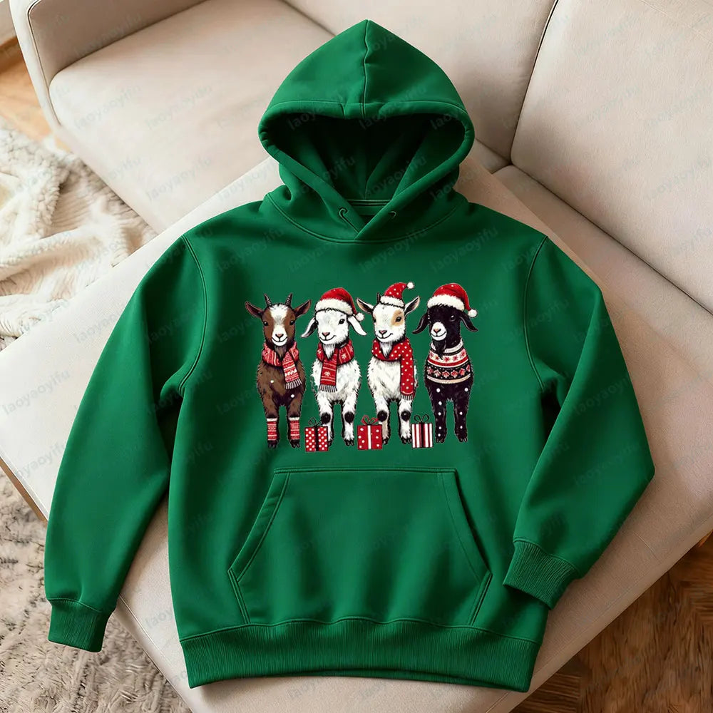Goat Lover Christmas Hoodies