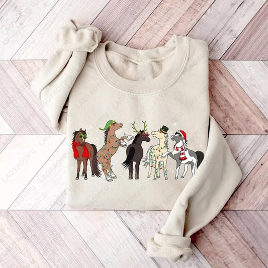 Horse Christmas Hoodie For Men & Women