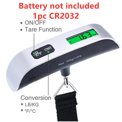 Portable 110lb/50kg Electronic Luggage Scale