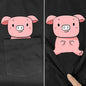 Cute Pocket Piggy T-Shirts For Men & Woman