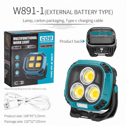 Powerful LED Flashlight Power Bank