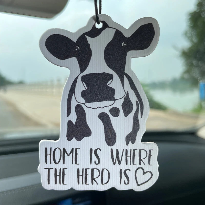 "Home Is Where the Herd Is" Car Air Freshener