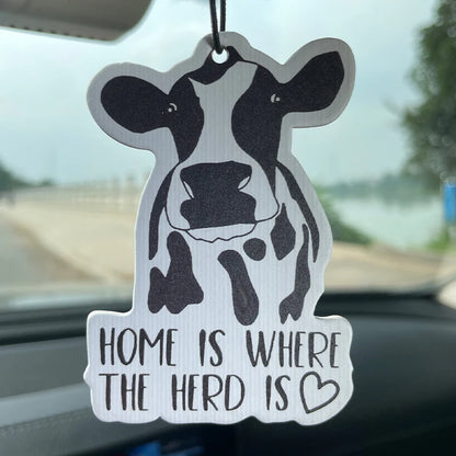 "Home Is Where the Herd Is" Car Air Freshener
