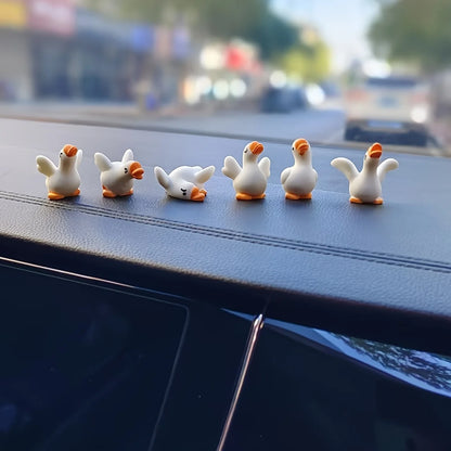 6-Pack  Quakers Resin Duck Figurines