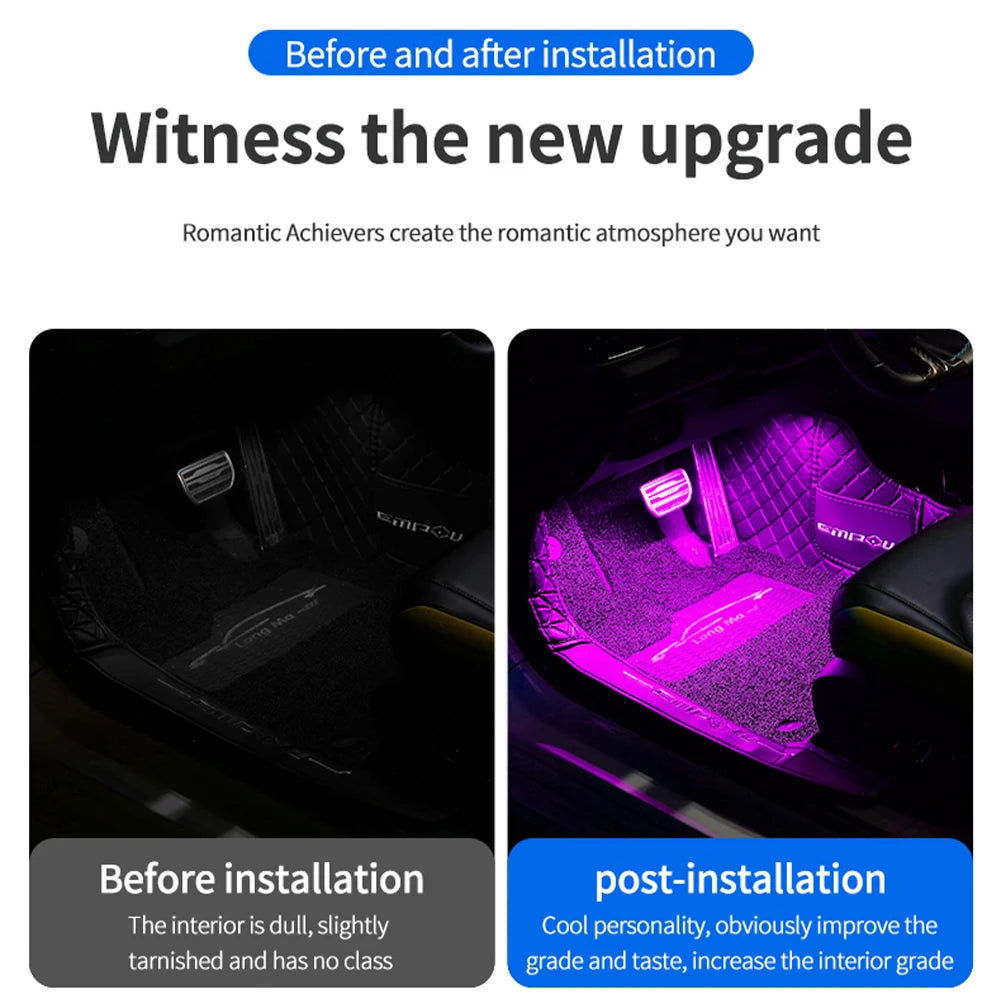 Car Led Interior Ambient Light Kit