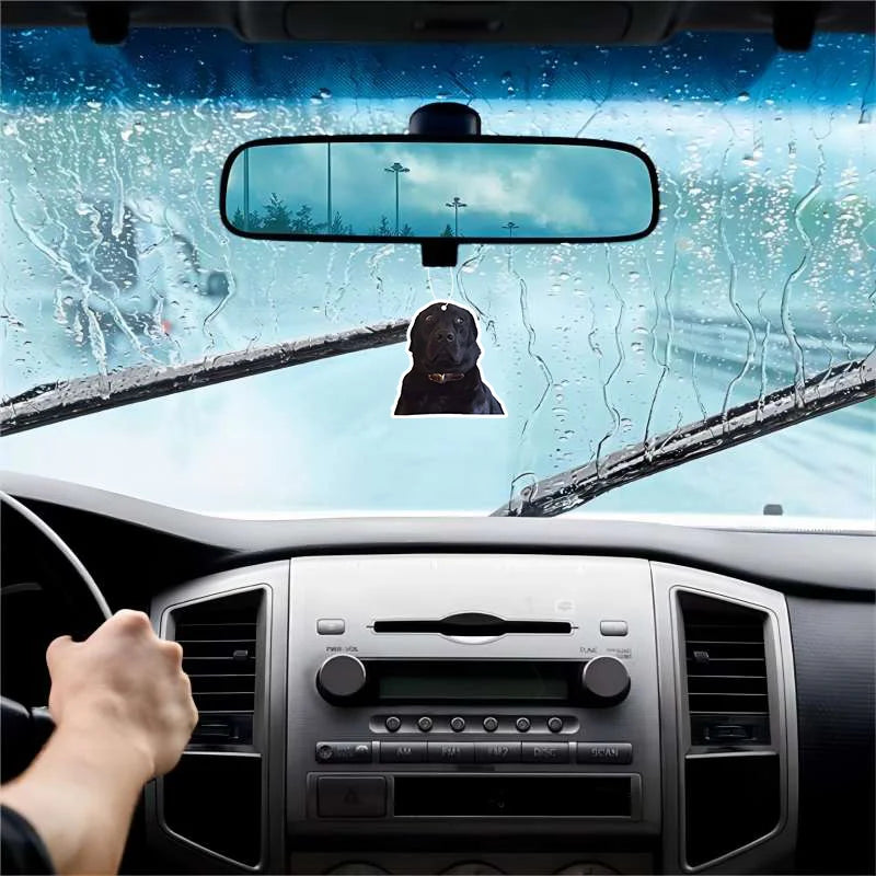 1pc Black Lab Doggie Car Air Freshener