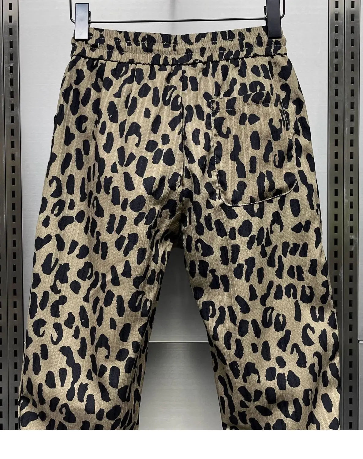 Leopard Print Casual Style American Fashion Trousers