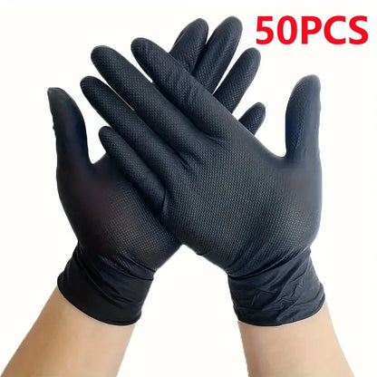 8Mil Black Nitrile Gloves