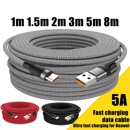 Super Fast Charge Cable USB TYPE C, 3m 5m 8m