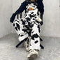 2025 Streetwear Jumpsuit Cow Inspired Design Trousers