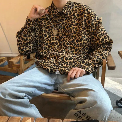Casual Style Leopard Print Jacket/Shirt