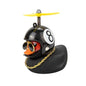 Yellow Duck Car Dashboard Decoration with Cool Glasses Propeller Helmet