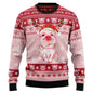 Cute Pig Graphic Christmas Sweater
