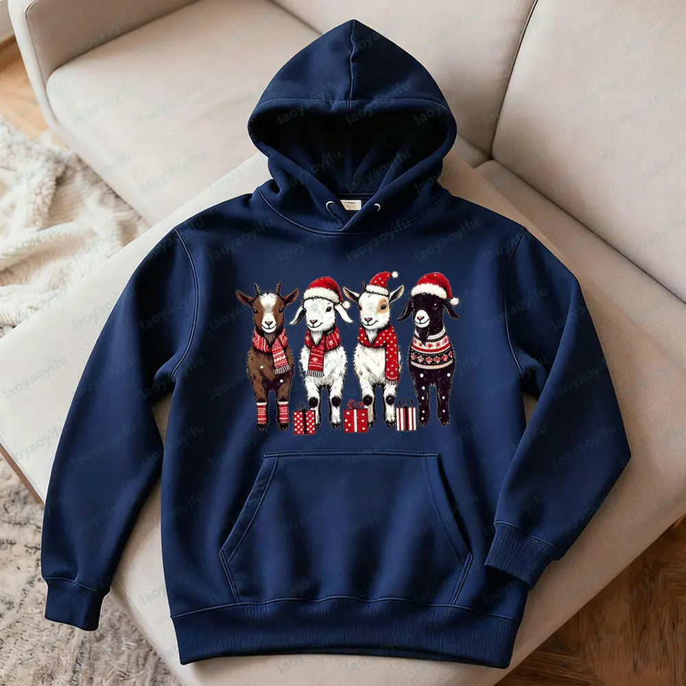 Goat Lover Christmas Hoodies