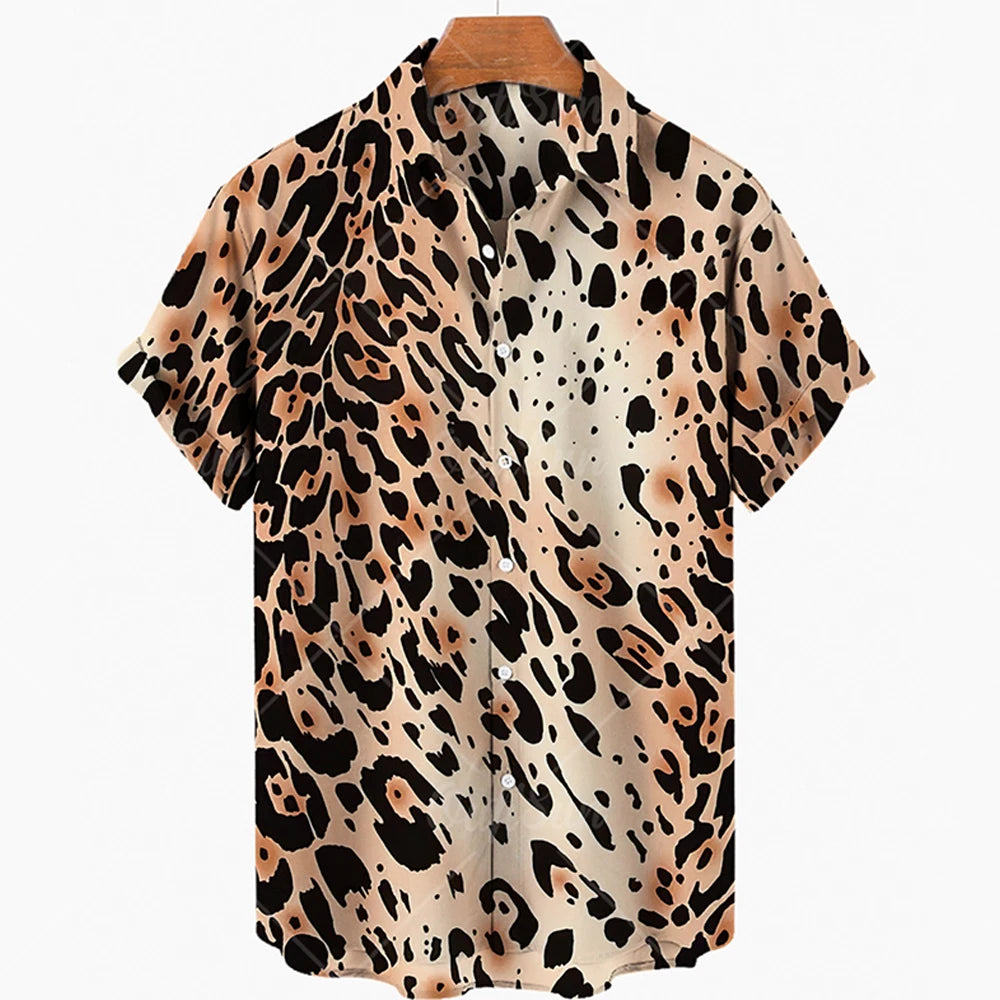 Fashion Trend 3d Leopard Print Shirts
