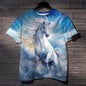 3D Horse Printed Designed T-Shirts
