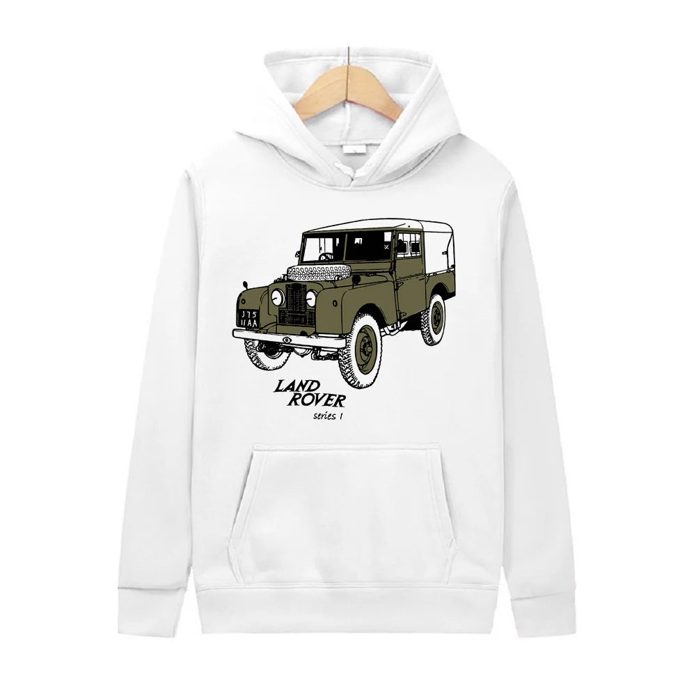 Classic Land Rover Pull Over Hoodie