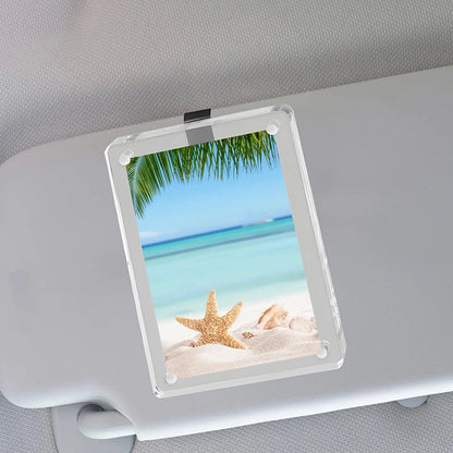 1/2/3Pcs Photo Frame For Car Visor & Fridge Magnet