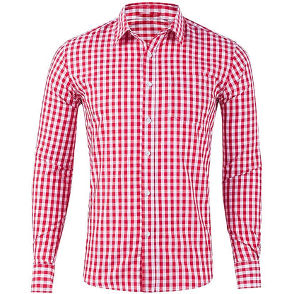men's long sleeve plaid shirt