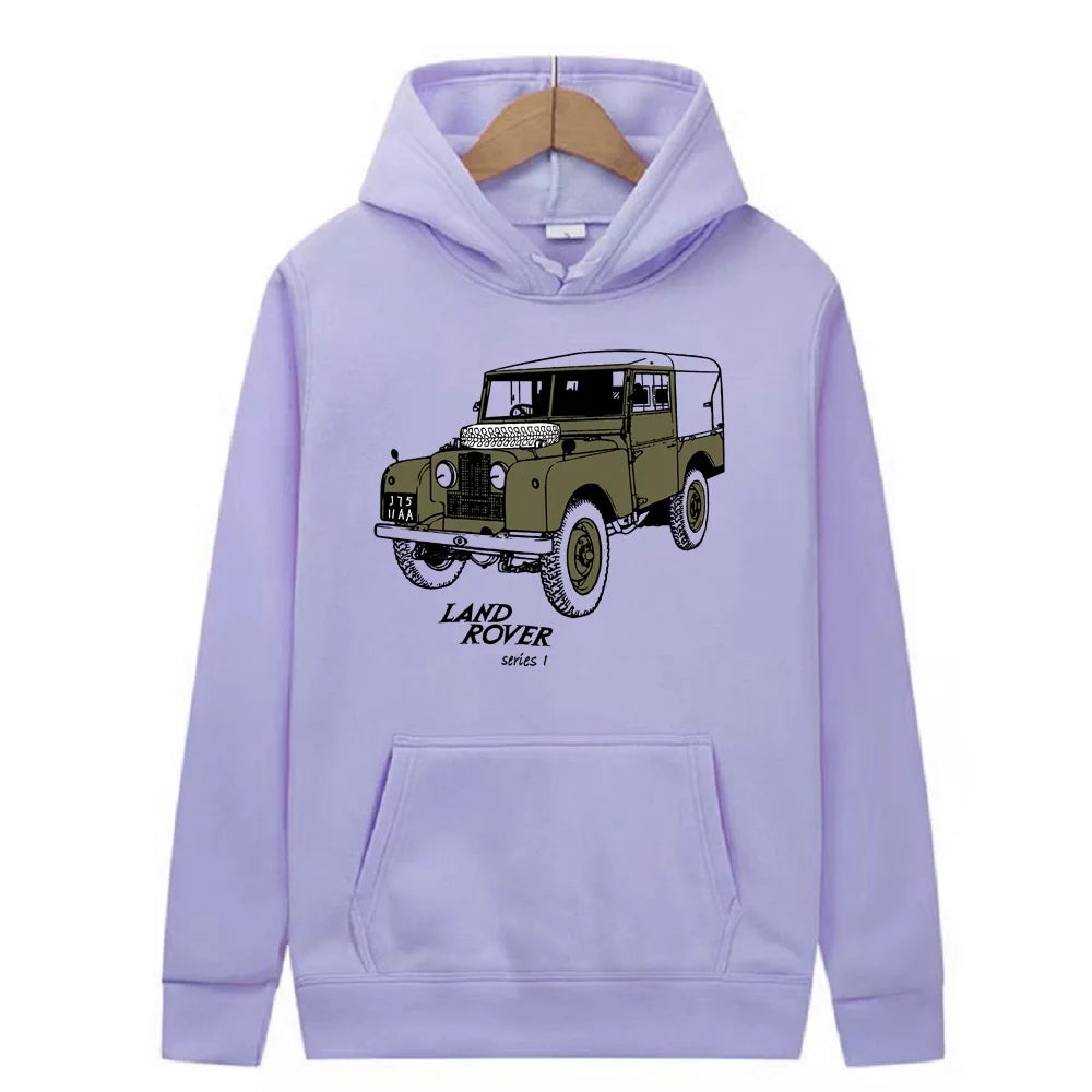Classic Land Rover Pull Over Hoodie