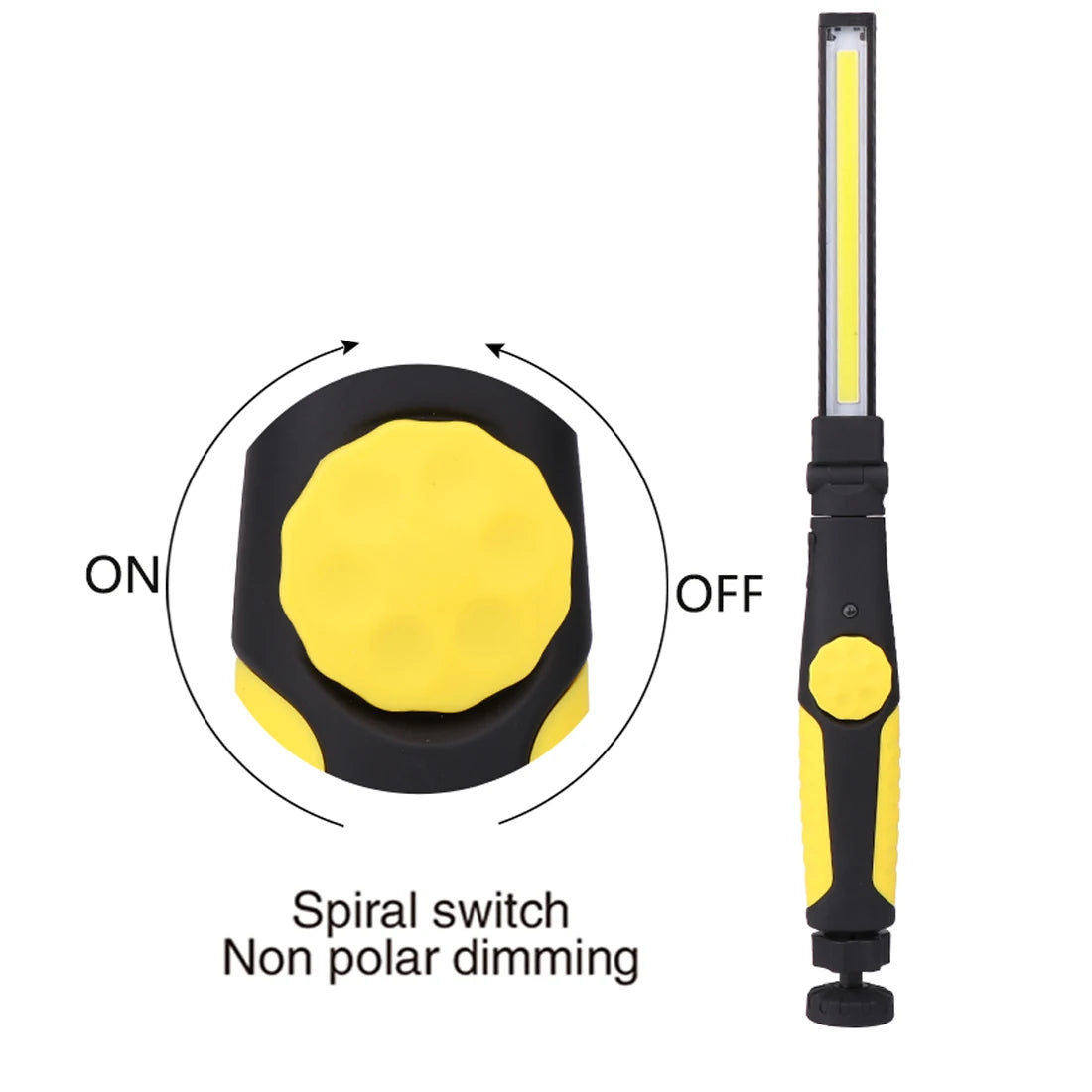LED Work Folding Flashlight with Magnetic Base