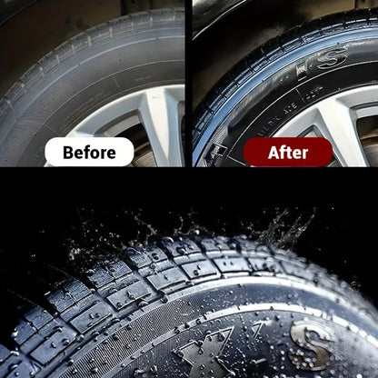 Black Shiny Tire wax - durable, long-lasting protection and repair for all kinds of tires