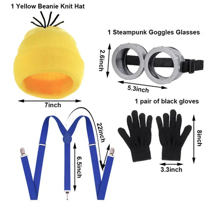 Minion goggles and hat set