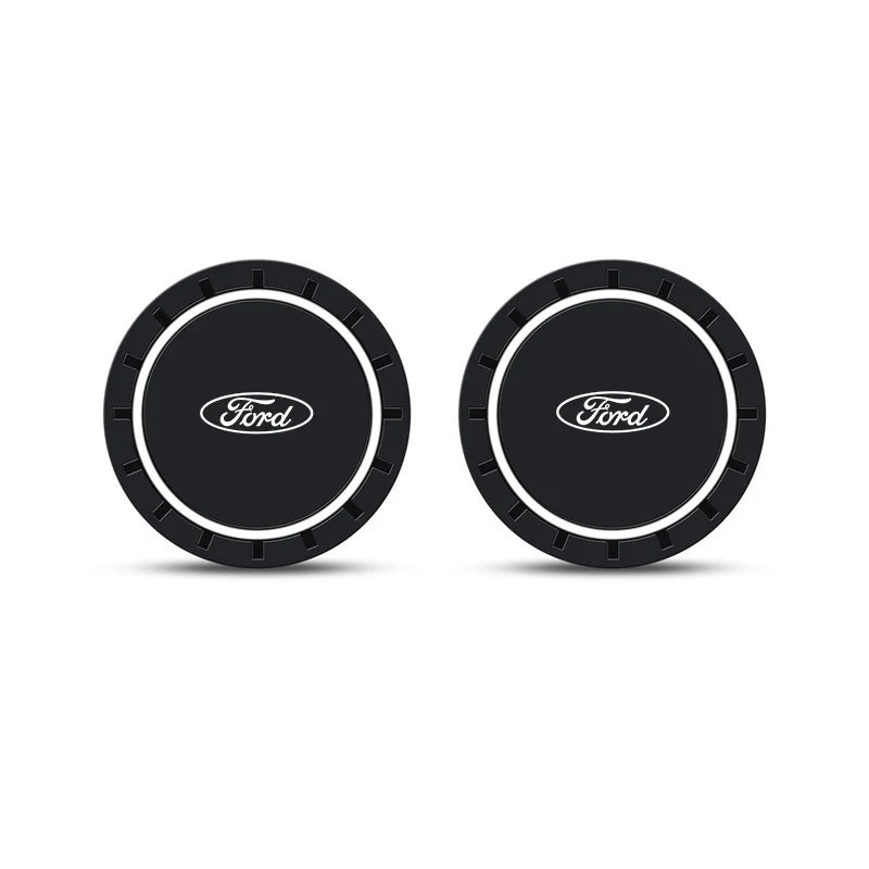 2pcs Car Coaster, Anti-slip Pad Accessories For Ford