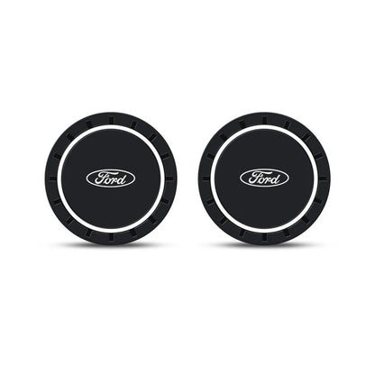 2pcs Car Coaster, Anti-slip Pad Accessories For Ford