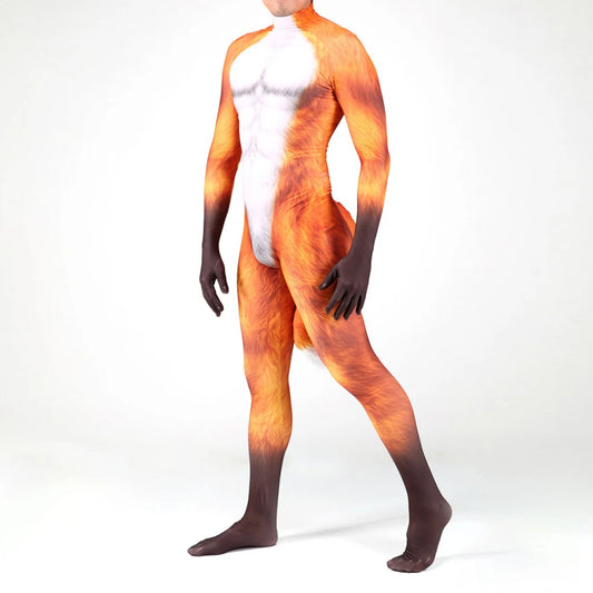 Halloween Animal Fox Pattern Cosplay Costume