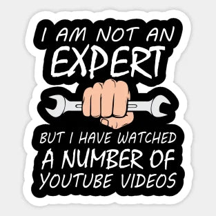 "Not An Expert Mechanic"  5PCS Stickers