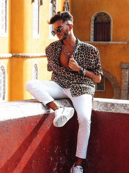 Fashion Trend 3d Leopard Print Shirts