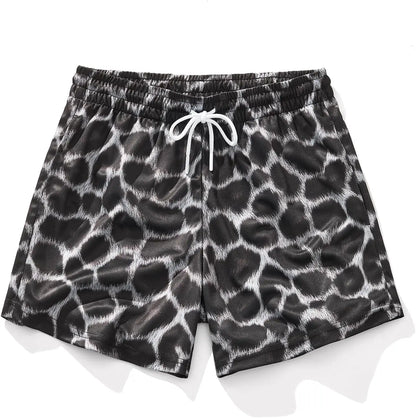 Men's Graphic Animal Print Workout Shorts
