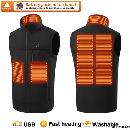 Men & Women 9 Areas Heated Vest