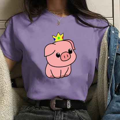 Lil King Pig Printed T-Shirt