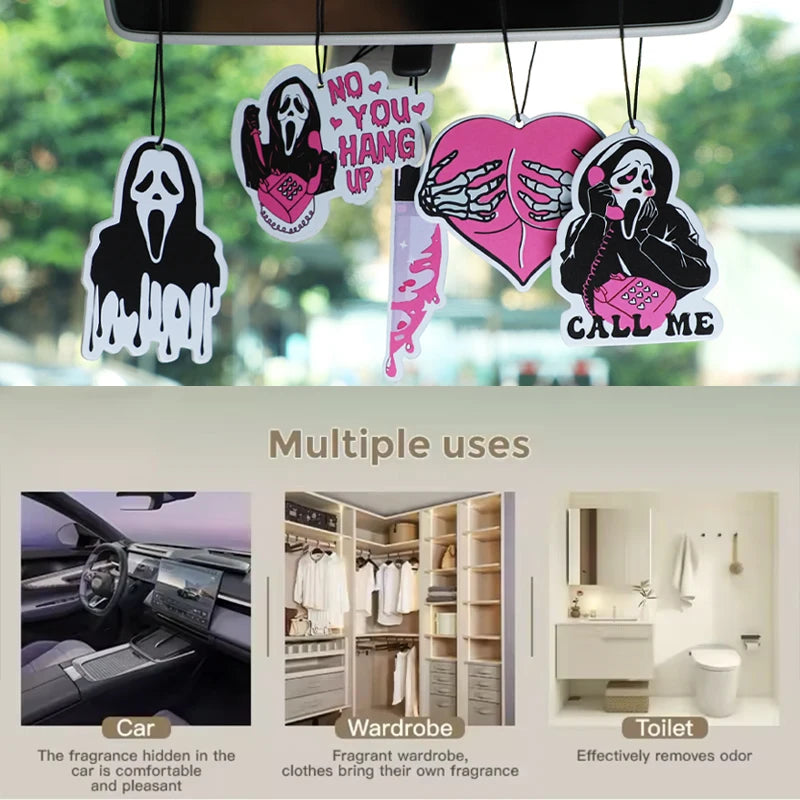 Creative Ghost Heart Pattern Car Air Freshener