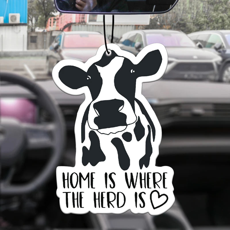 "Home Is Where the Herd Is" Car Air Freshener