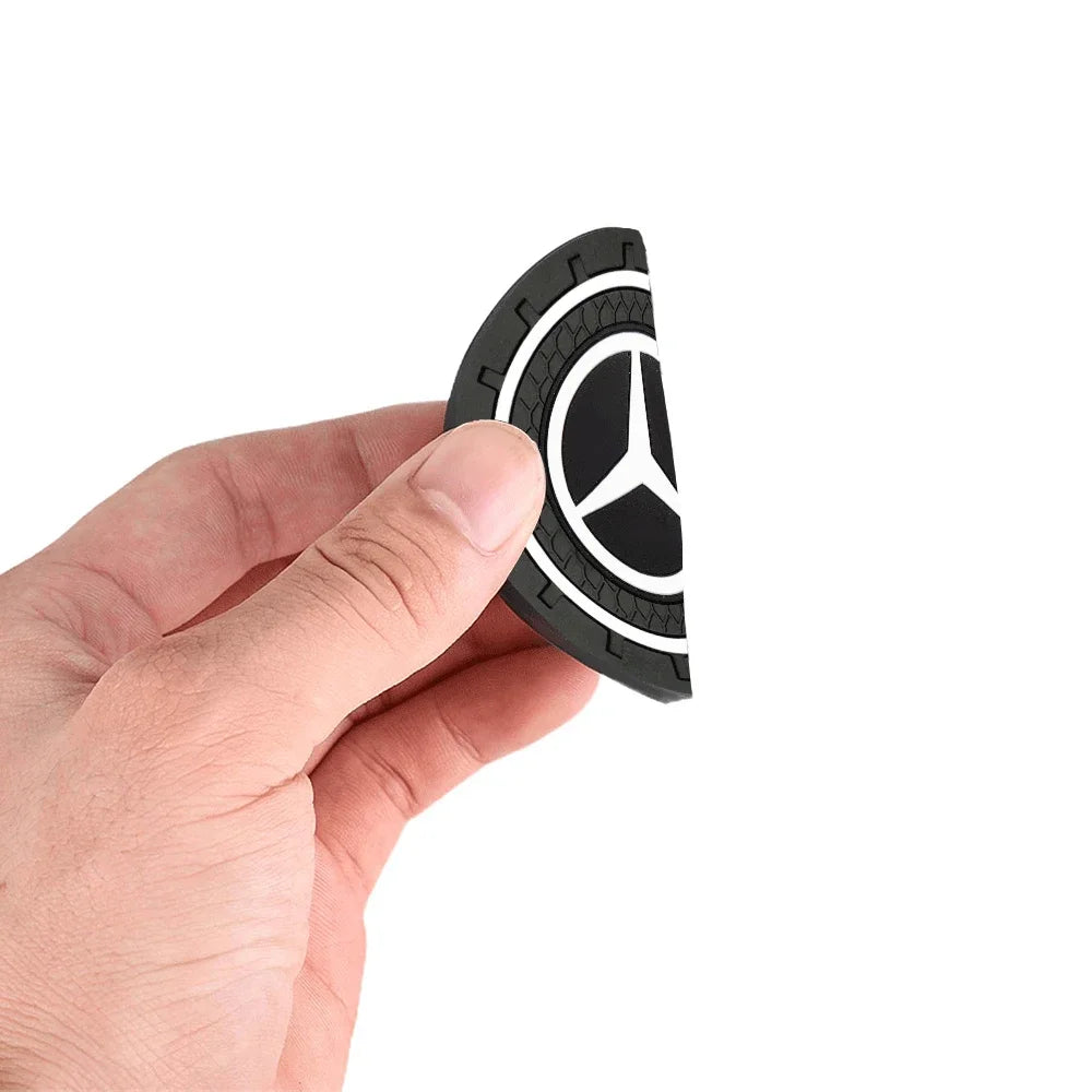 2pcs Silicone Car Branded Coaster