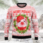 Cute Pig Graphic Christmas Sweater