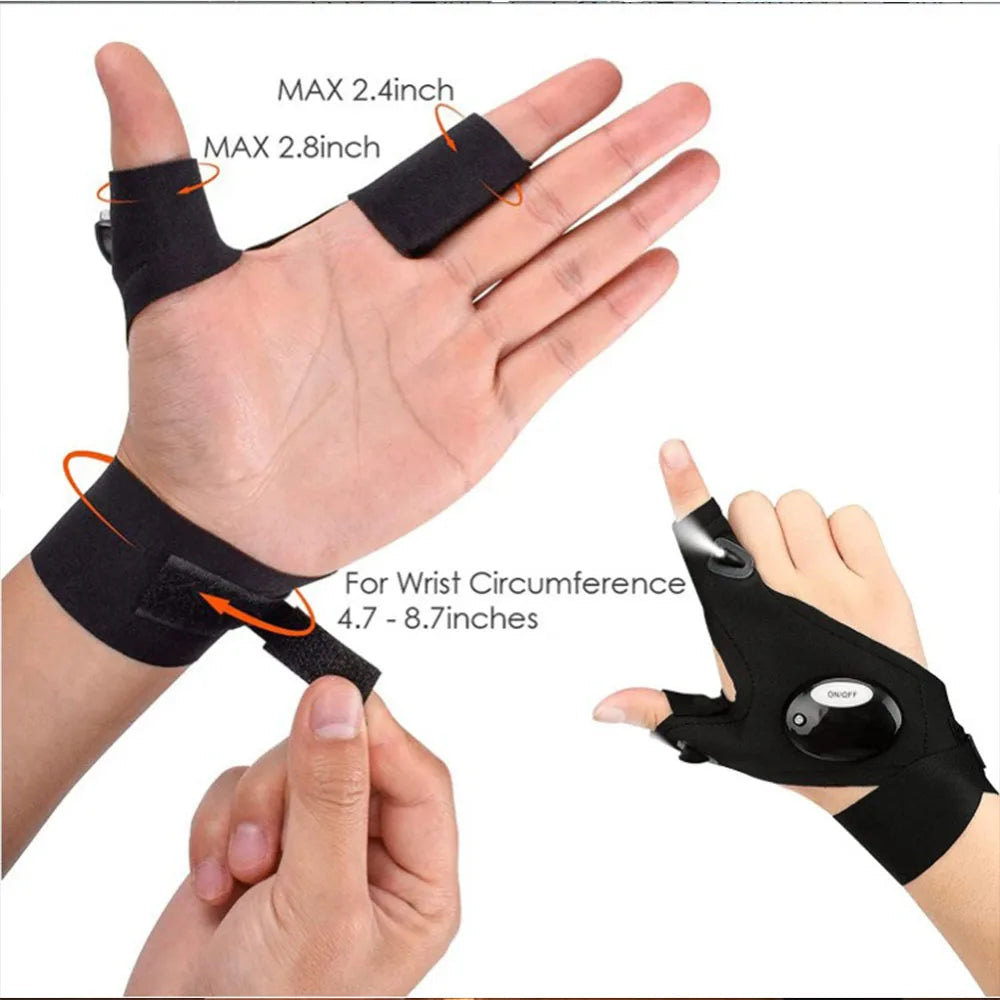 Cycling Gloves With Lights