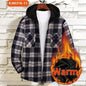 Thickened Flannel Plaid Hoodie