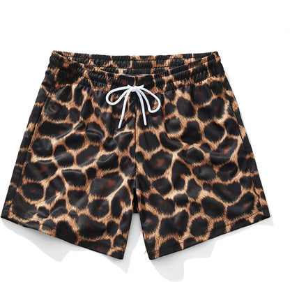 Men's Graphic Animal Print Workout Shorts