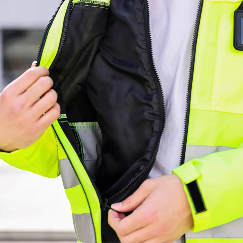 High Vis Working Winter Safety Jacket